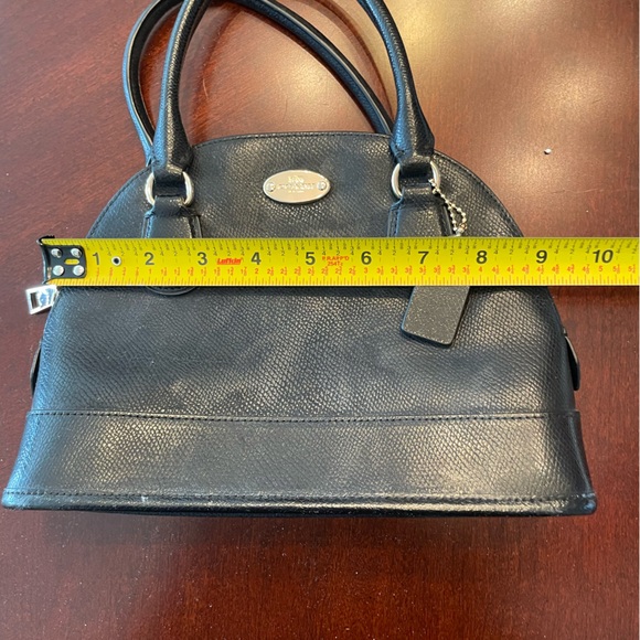 Vintage Coach Black Leather Handbag - Picture 9 of 10